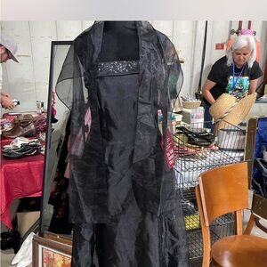 Vintage Dave & Johnny Elegant Black Dress